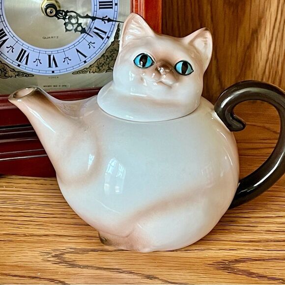 VTG Norcrest Siamese Cat Teapot - Picture 1 of 10